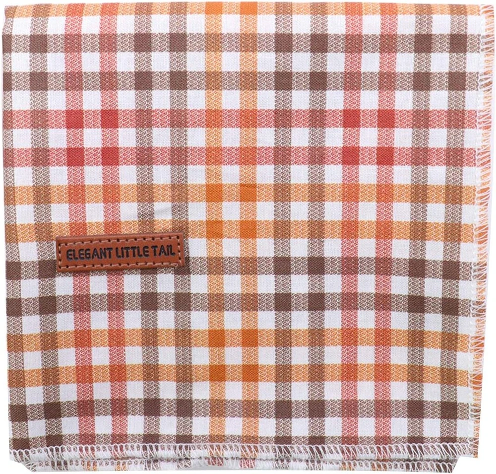 Elegant little tail Rudens šunų bandana berniukams mergaitėms mažiems vidutiniams dideliems šunims šventinė patogi šunų seilinukas reguliuojama kvadratinė šunų bandana naminiams gyvūnams