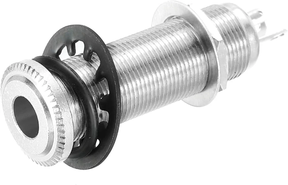 Elektrinės gitaros ir bosų lizdas 6.35 mm stereo mono