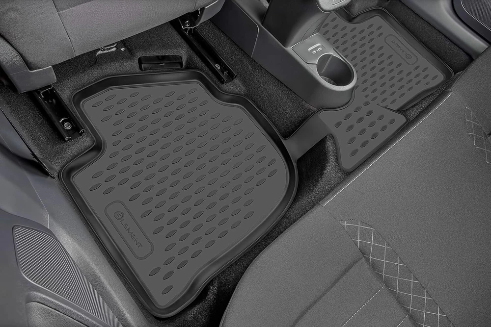 Element Perfect Fit Element Tailor-made Premium 3d guminiai grindų kilimėliai Toyota Land Cruiser 200, 2012-2015, 4 dalių komplektas (pilki)