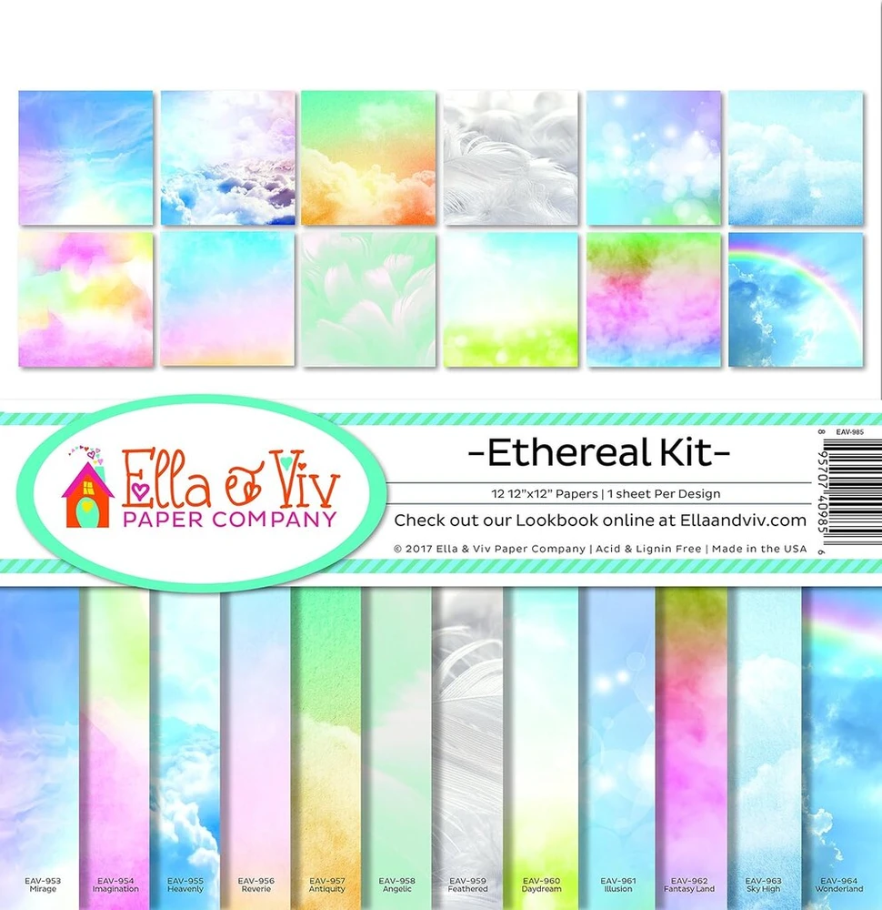 Ella & Viv by Reminisce ethereal scrapbook kolekcijos rinkinys