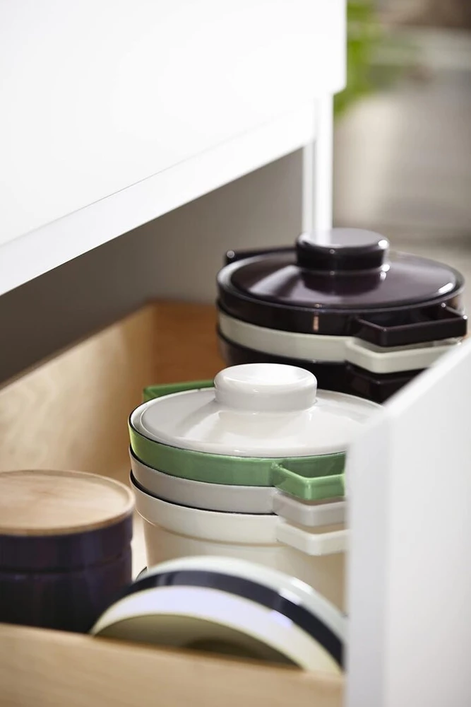 Emaliuotas puodas aroma puodas duonai 1.33l 24cm skersmens šviesiai pilkas 115 155 (importuotas iš Japonijos / pakuotė ir instrukcija parašyti japonų kalba)