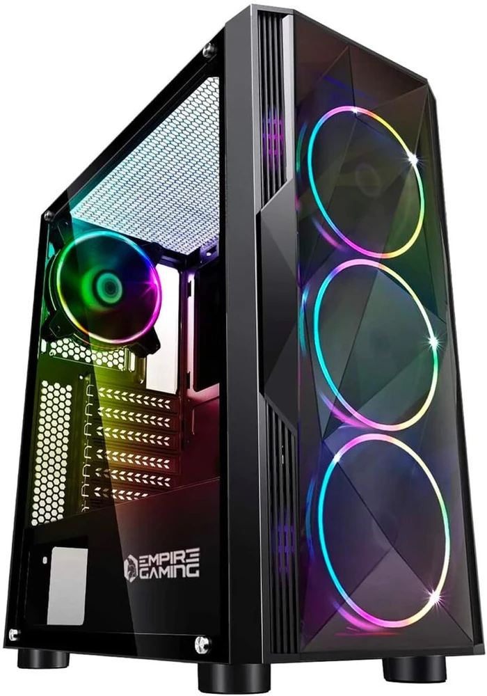 Empire Gaming Diamond Pc dėklas, Atx bokštas, Argb ventiliatoriai