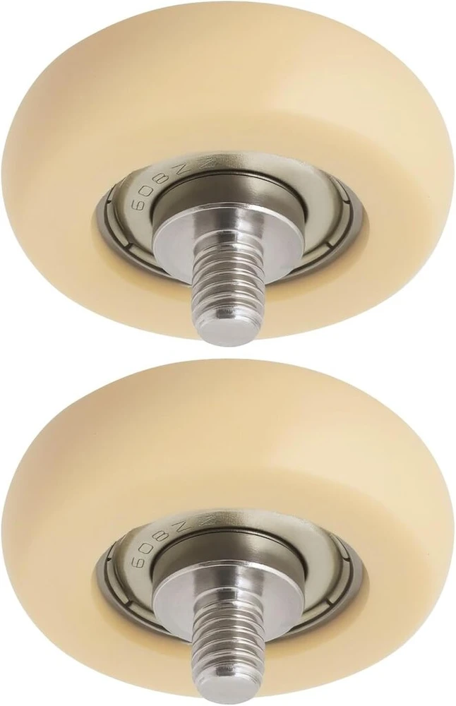 Emsea irklavimo treniruoklio sėdynės ratukas nailoninis paspirtuko ratukas su guoliu 6 x 36 x 10 mm pom stalčiaus slydimo ritinėlis bėgių ratukas su m6 sriegiu, 2 vnt.