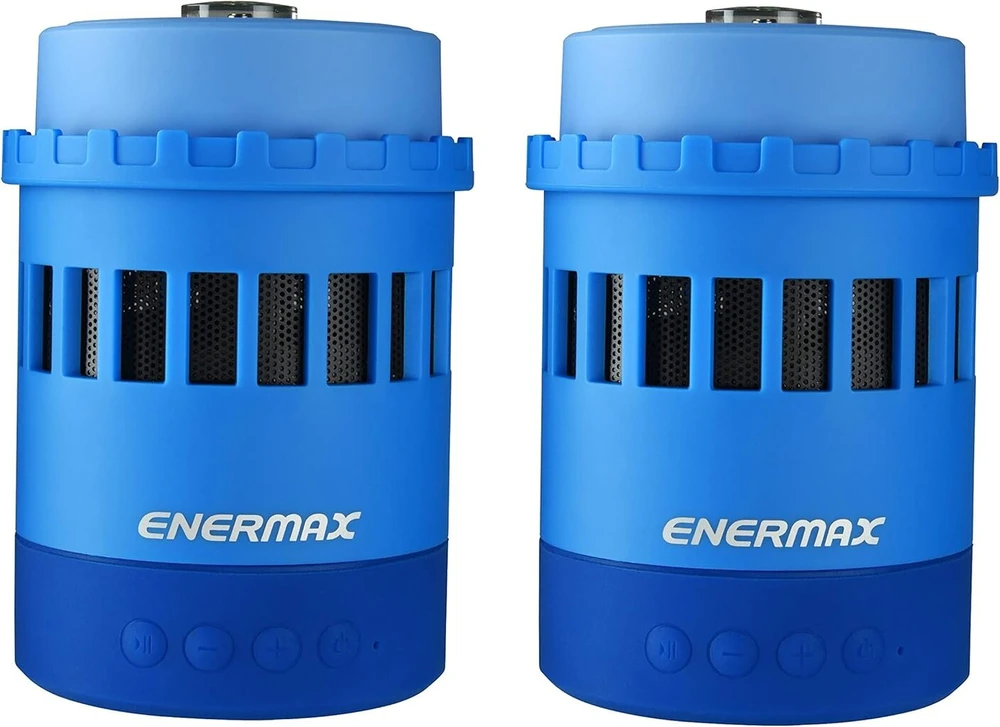 Kompiuterio kolonėlės Enermax Pharoslite Eas05-bw 7-in-1 Rgb belaidis stereo bluetooth garsiakalbis su integruotu muzikos grotuvu ir micro sd lizdu, baltas