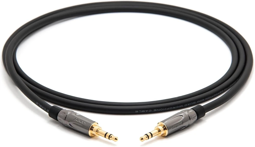 Enoaudio Mogami 2893 Quad Hifi audio mini jack kabelis | Amphenol Gold 3.5 mm stereo jack (mini jack), 5.0 m