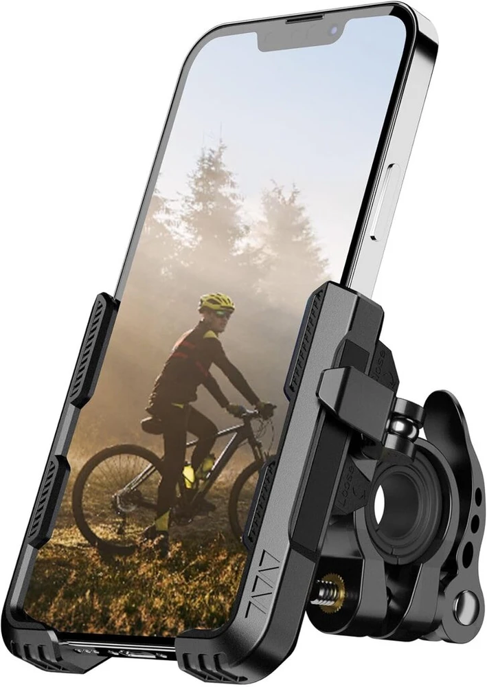 Eowihor universalus telefono laikiklis dviračiui, motociklui su 360° pasukamu telefono laikikliu, skirtas 4.0-7.0 colių išmaniesiems telefonams