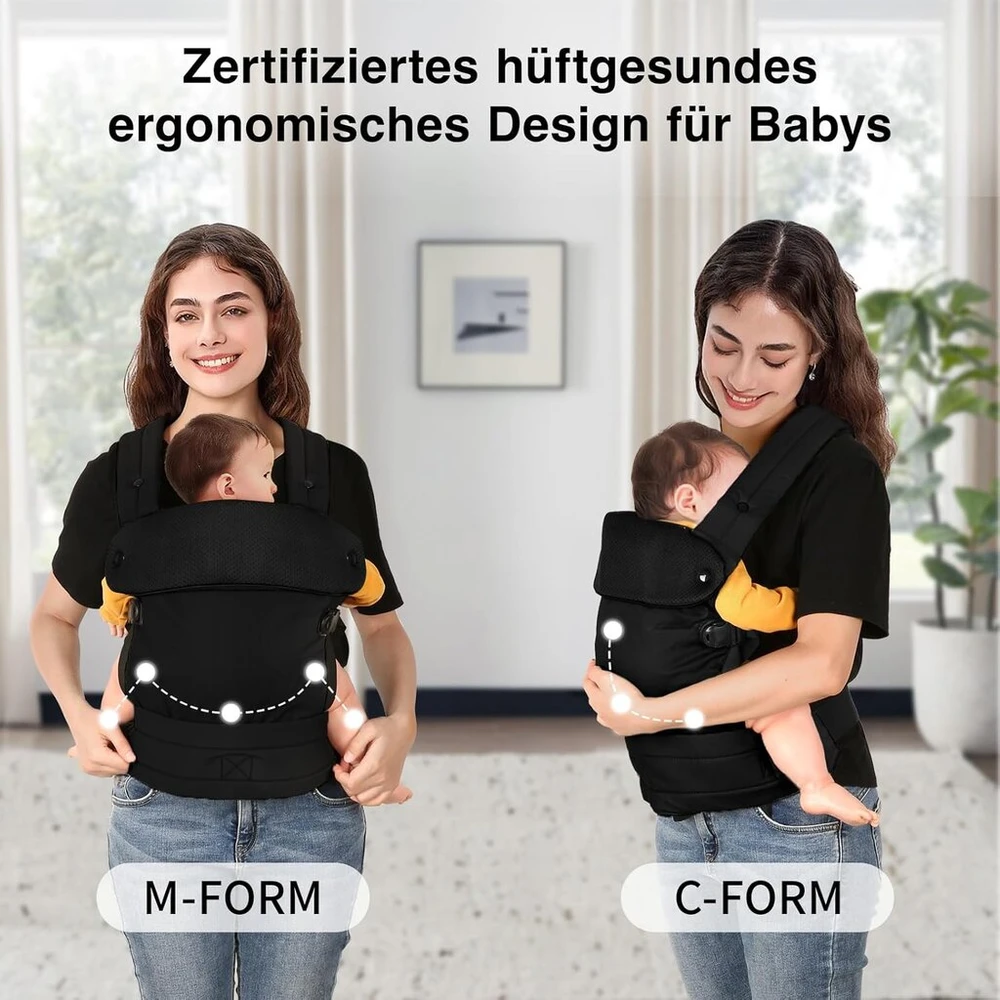 Ergobaby Ergonomiška kūdikio nešioklė: patogi, reguliuojama, nuo gimimo iki 36 mėn.