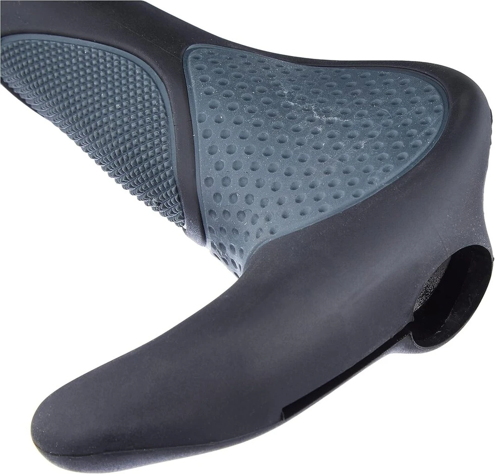 Ergogel D3 Dviračio Vairas, Ergonomiška Forma, Juoda/pilka