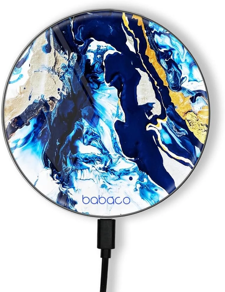 Ert group originalus ir oficialiai licencijuotas babaco indukcinis įkroviklis, pattern abstract 010 belaidžio įkrovimo stotelė 1 metras 10w micro usb kabelis