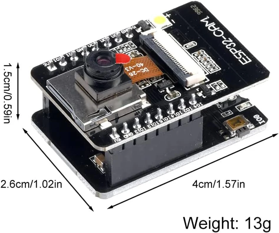 Esp32 cam 2640 kameros modulis wi-fi/bluetooth kūrimo plokštė, usb į serial port automatinis atsisiuntimas 4 vnt.