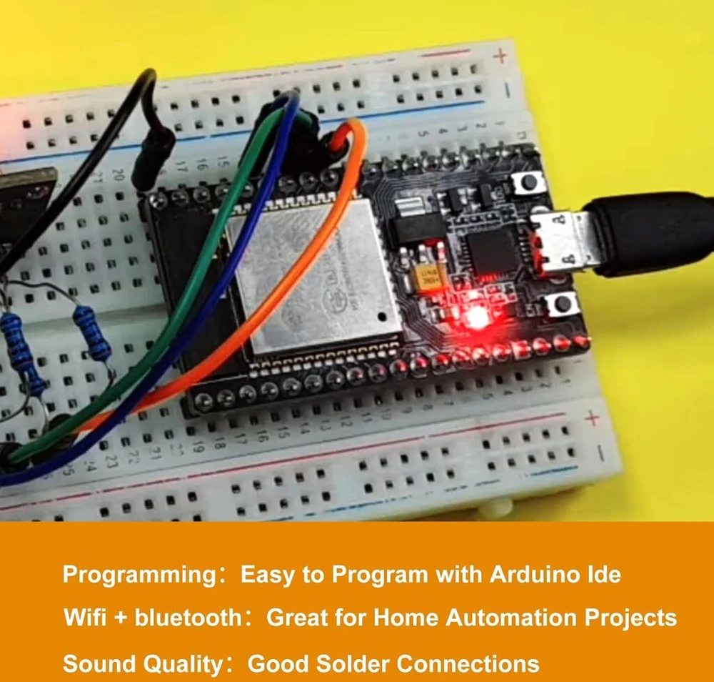 Esp32 esp32d esp32-wroom-32d kūrimo plokštė 2.4ghz dual-mode wifi + bluetooth dual cores mikrovaldiklio procesorius integruotas su antena rf stiprintuvu filtru ap sta ide, skirta arduino