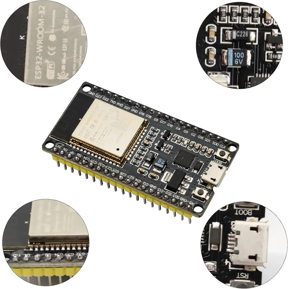 Esp32 plėtros plokštė, 38pin, Wifi, Bluetooth, Cp2102
