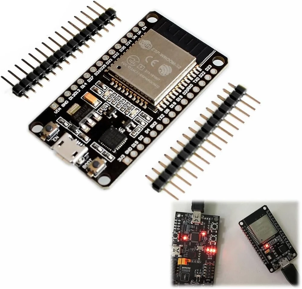 Esp32 wroom 32 kūrimo plokštė, universalus wifi + bluetooth+ bluetooth le mcu modulis, ble 4.2 br/edr, dviejų branduolių mikrovaldiklio procesorius 80-240 mhz, su freertos ir lwip
