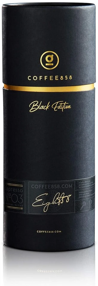 Espresso N°01 kavos pupelės iš Coffee858-320 g - elegantiškas mišinys, pagamintas iš 75% arabikos ir 25% robustos - puiki kavos dovana (nesmulkintos pupelės)