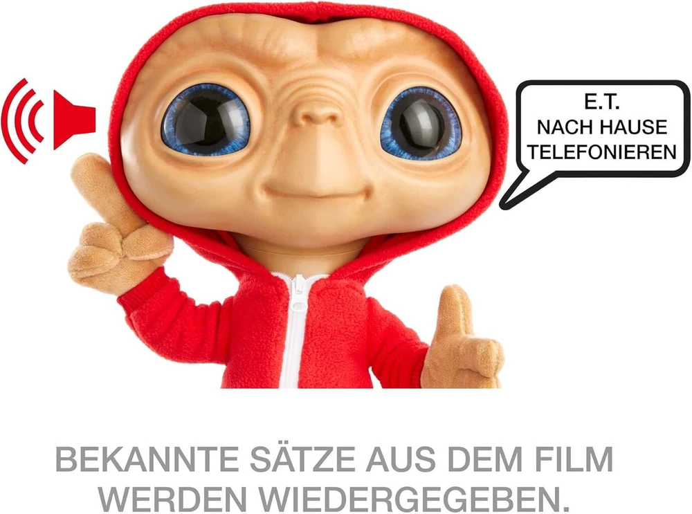 E.t. 40-mečio pliušinis žaislas su šviesomis ir garsais