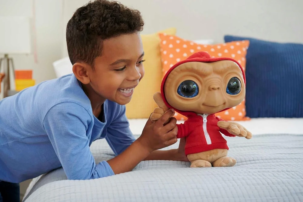 E.t. 40-mečio pliušinis žaislas su šviesomis ir garsais