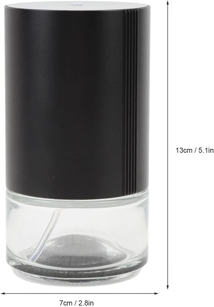 Eterinių aliejų difuzorius su naktine lempute, 100 ml difuzoriaus automobilio kvapų aliejaus difuzorius, 3 purškimo nustatymai, valdymas lietimu