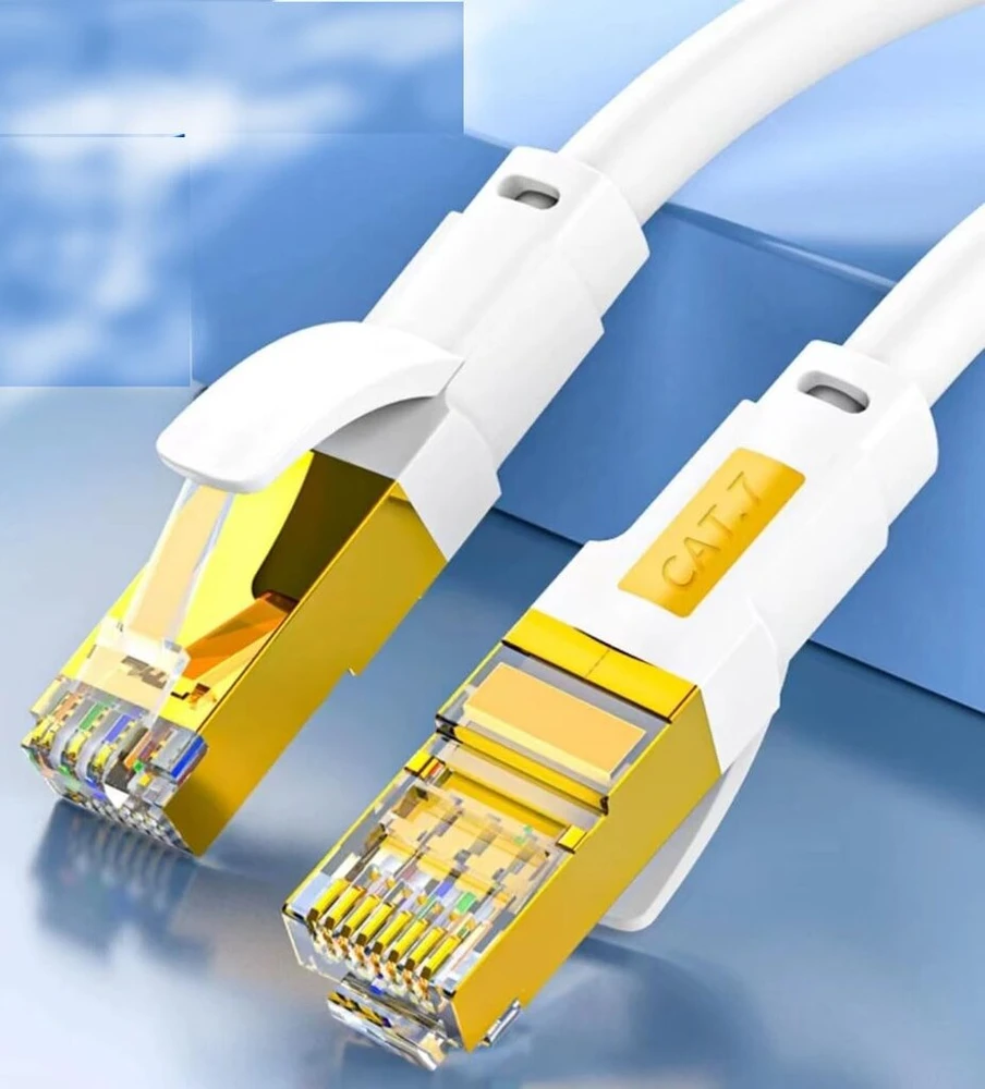 Ethernet kabelis Cat 7 Stp 20m, 10 Gbit/s, 600 Mhz, apvalus