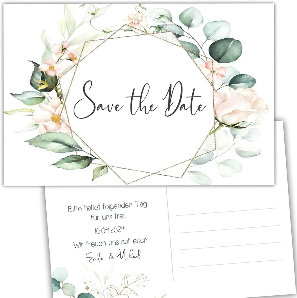Eummel 25 atvirukai „save the Date“ vestuvių kvietimas „mes tuokiamės“ vestuvių vakarėlis „save the Date“ kortelės vestuvių boho