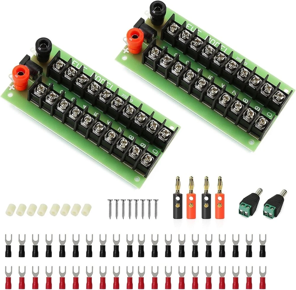 Evemodel Pcb005-2-eu maitinimo skirstytuvas 3 įėjimai - 20 išėjimų Dc ir Ac maitinimo šaltiniui, 2 vnt.