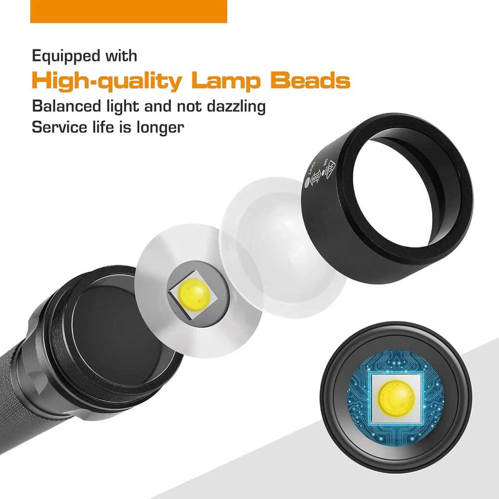 Everbrite mini led žibintuvėlis su 3 režimais, priartinamas led žibintuvėlis, aliumininis mažas žibintuvėlis, skirtas stovyklavimui lauke su 1 aaa baterija