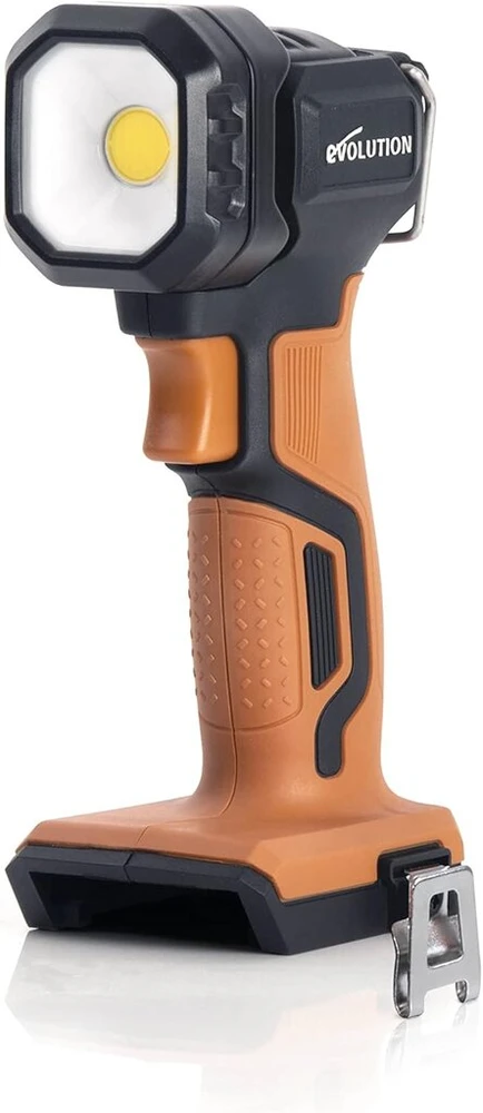 Valiklis Evolution Power Tools R1000tor - nešiojamas belaidis led darbo žibintas - įkraunamas žibintas, 750/1000 liumenų, 18v ličio jonų. Baterija nepridedama.