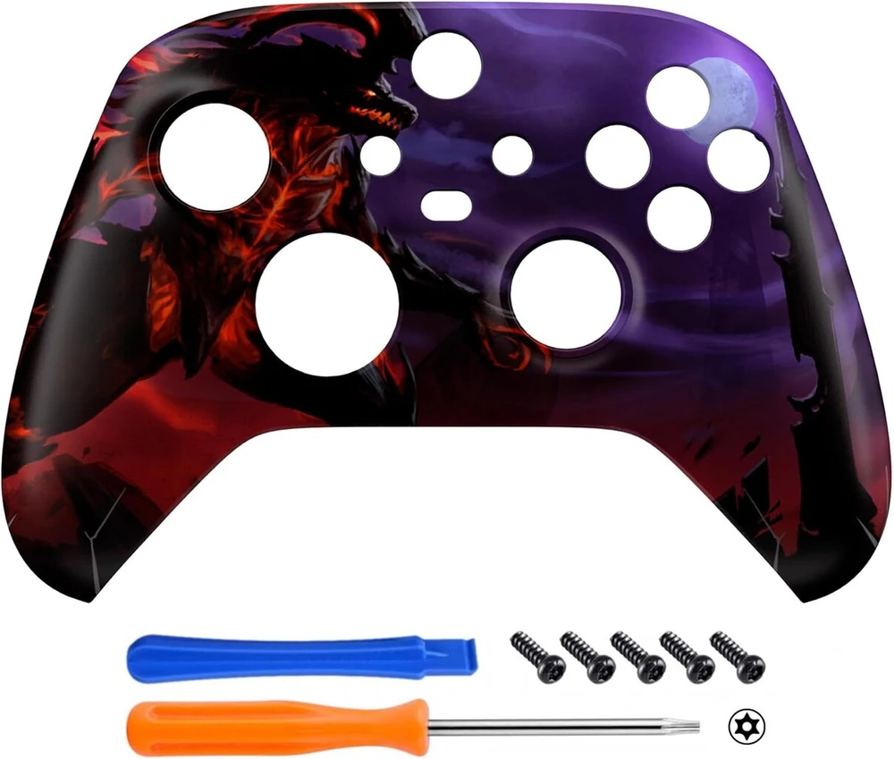 Extremerate priekinis korpusas, skirtas XBOX Series X/s valdikliui, priekinio korpuso keitimo plokštelės apvalkalo dangtelio priedas, skirtas XBOX Core Controller Model 1914 (dragon King), be žaidimų pultelio
