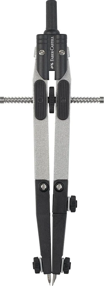 Faber-castell 174014 greitai nustatomas skriestuvas su šarnyru, 4 mm kaištis, sidabrinis