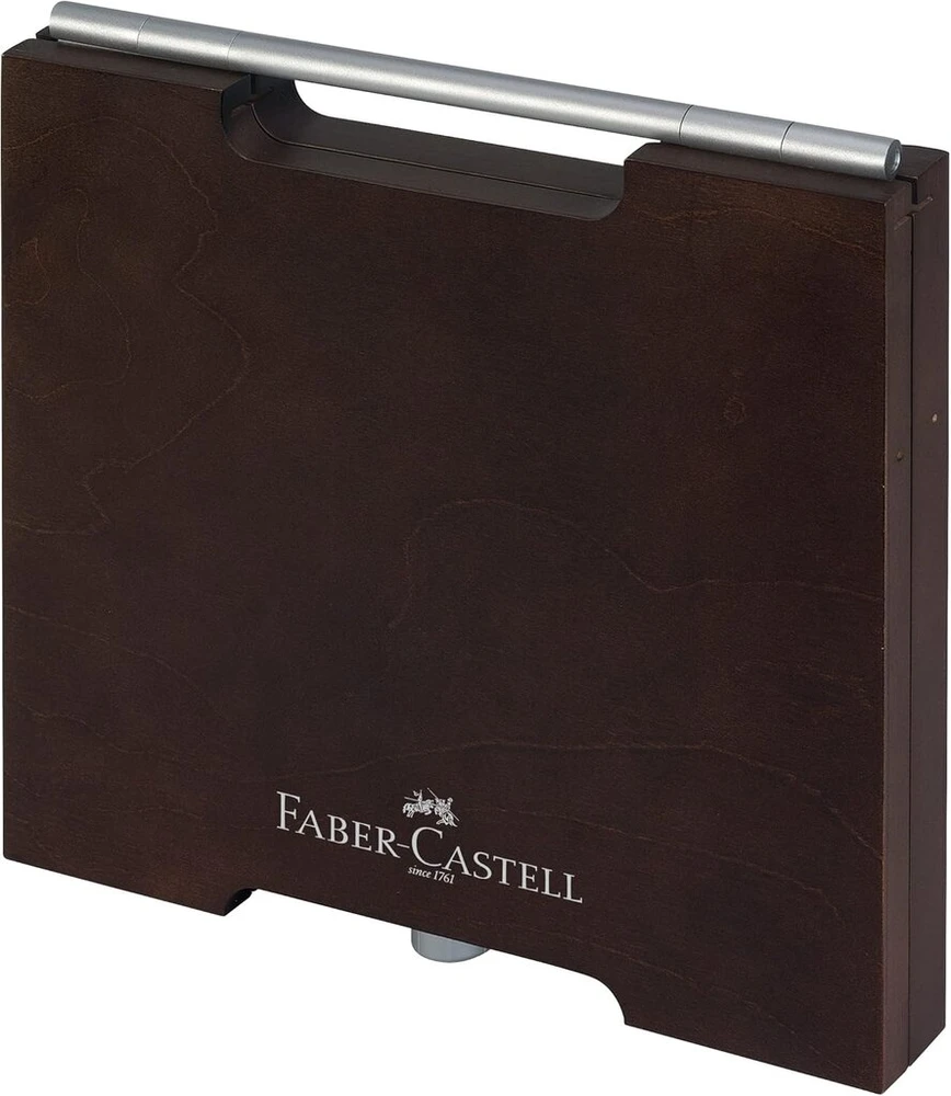 Faber-castell 72 Albrecht Dürer akvareliniai pieštukai menininkams, dėžutėje iš vengiškai dažyto medžio