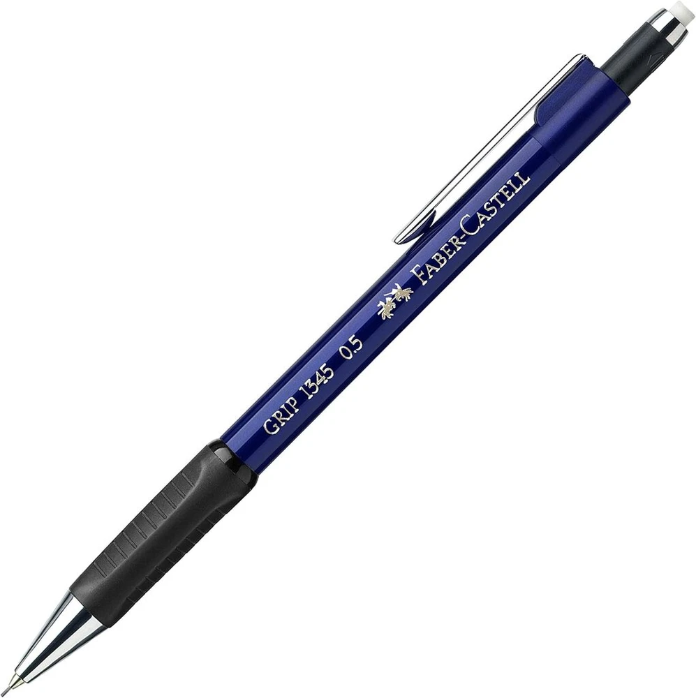 Faber-castell Grip 0.5mm mechaninis pieštukas, metalo juodas