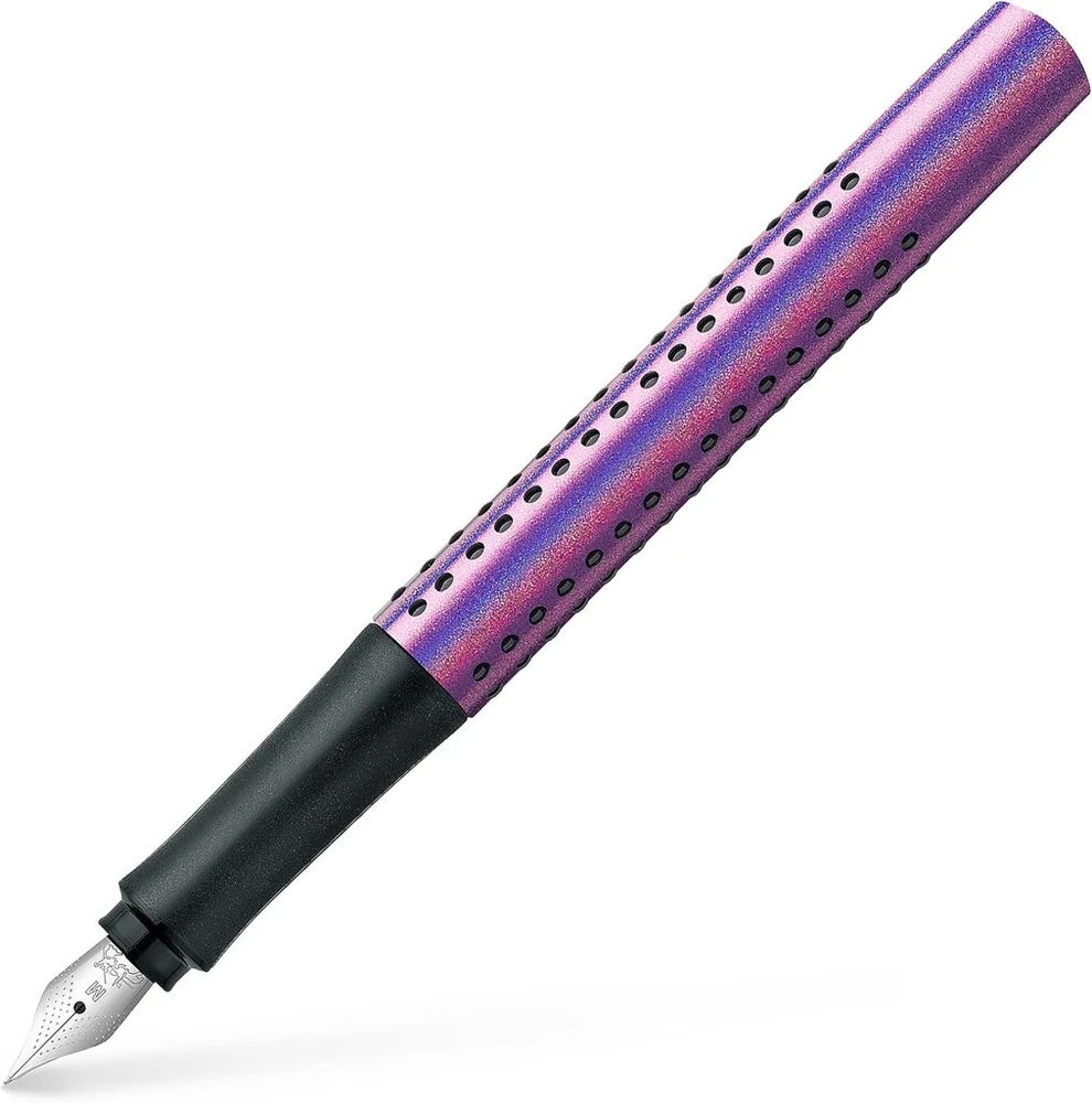 Faber-castell Grip Edition Glam 140840 plunksnakotis, plunksnos plotis M, violetinė, 1 vnt.