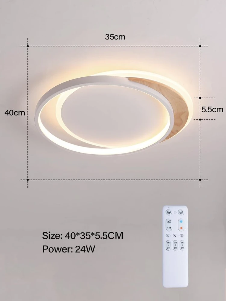 Fanlg Led lubų šviestuvas 40 cm, pritemdomas, 3000-6000k, modernus