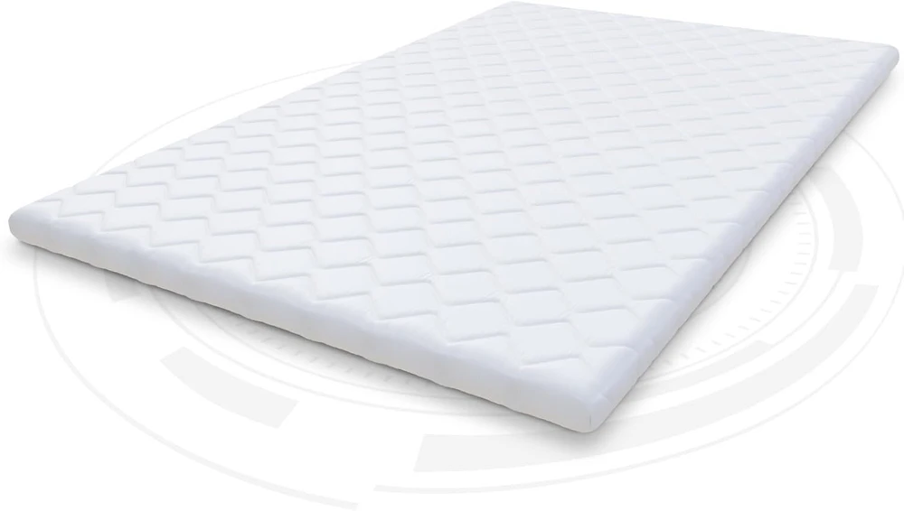 Čiužinys Fdm Antklodė čiužiniui Coconut Cold Foam 180 x 200 cm, pagaminta iš šaltojo putų poliuretano, kokoso, kietumas H4, aukštis apie 4 cm, tinkama alergiškiems žmonėms, Oeko-tex, balta