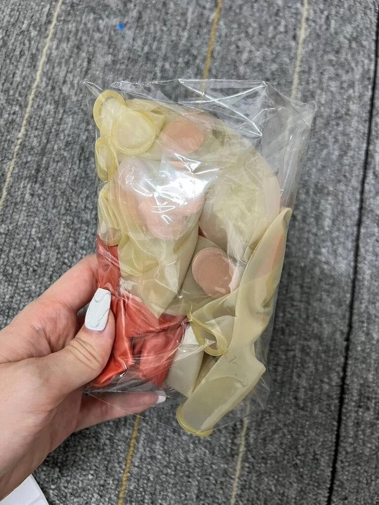 Fechy 40-ojo gimtadienio balionai, 30 vienetų rožinės raudonos spalvos 40-ojo gimtadienio lateksiniai konfeti balionai su kaspinais moterims, skirti laimingoms 40-ojo gimtadienio dekoracijoms, 12 colių (rožinis auksas)