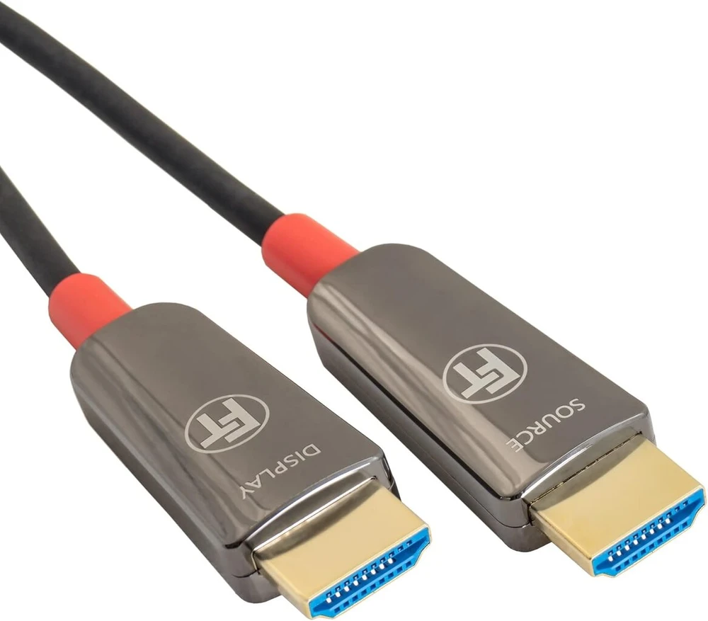 Feintech 8k Hdmi šviesolaidinis kabelis 20 m, 4k 120hz, 1440p 144hz, skirtas Hdmi 2.1 žaidimams, Hdmi kabelis Ps5 XBOX Pc Tv, 48 Gbps, palaiko Earc, Cec, Vrr, Hdr, Dolby Atmos, 3d, Vmi90200