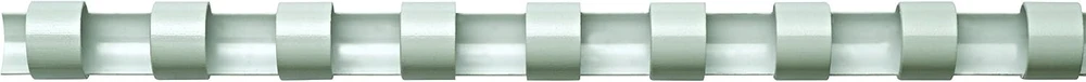 Fellowes A4 14 mm plastikinės rišimo šukos, skirtos rišimo mašinoms, suriša 81–100 puslapių, baltos, 25 vnt.