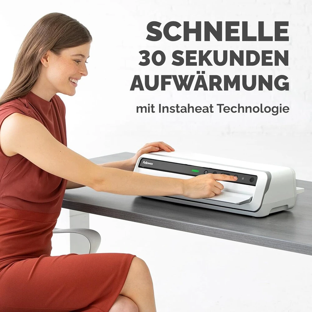 Fellowes Venus A3 laminatorius skirtas karštam laminavimui 80-250 mikronų laminavimo vokams, intensyviam naudojimui, automatinis vokų atsukimas, komplekte 10 laminavimo vokų, baltas