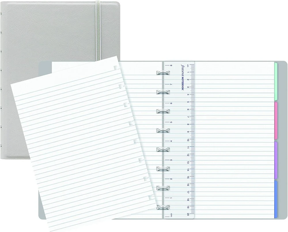 Filofax daugkartinio naudojimo A5 formato sąsiuvinis Classic Pastel Collection 21 x 14.6 cm Stone (b1151070u)