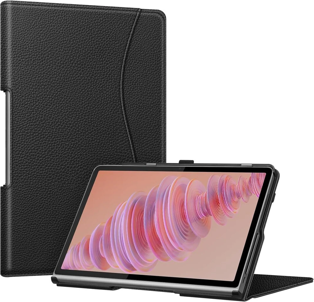 Fintie dėklas, skirtas Lenovo Tab Plus (tb351fu) 11.5 colių 2024 planšetiniam kompiuteriui, itin lengvas dėklas su dokumentų skyreliais, juodas
