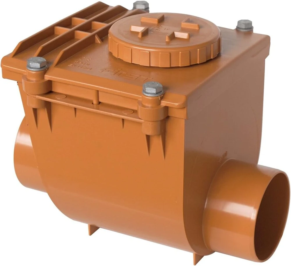 First Plast nrc100 a atbulinis vožtuvas Pvc klijavimui, raudonas, skersmuo 100 mm