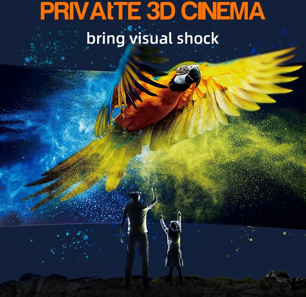 Fiyapoo vr akiniai hd 3d virtuali realybė filmams ir žaidimams lengvi ir patogūs, suderinami su 4,7–6,6 colių android ir iphone išmaniaisiais telefonais vaikams ir šeimai