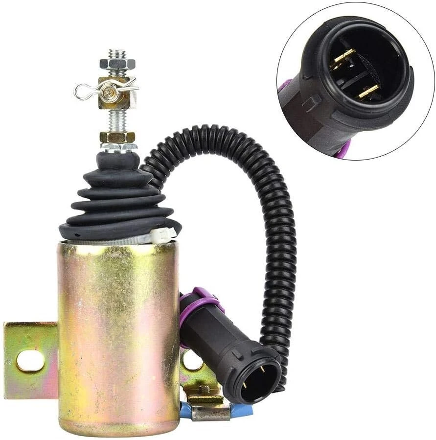 Flameout solenoidinis vožtuvas degalų išjungimui 12v solenoidinis vožtuvas degalų išjungimui xhf-1121 e483310000093 tinka foton 483 dyzeliniam varikliui apsaugoti nuo pažeidimų