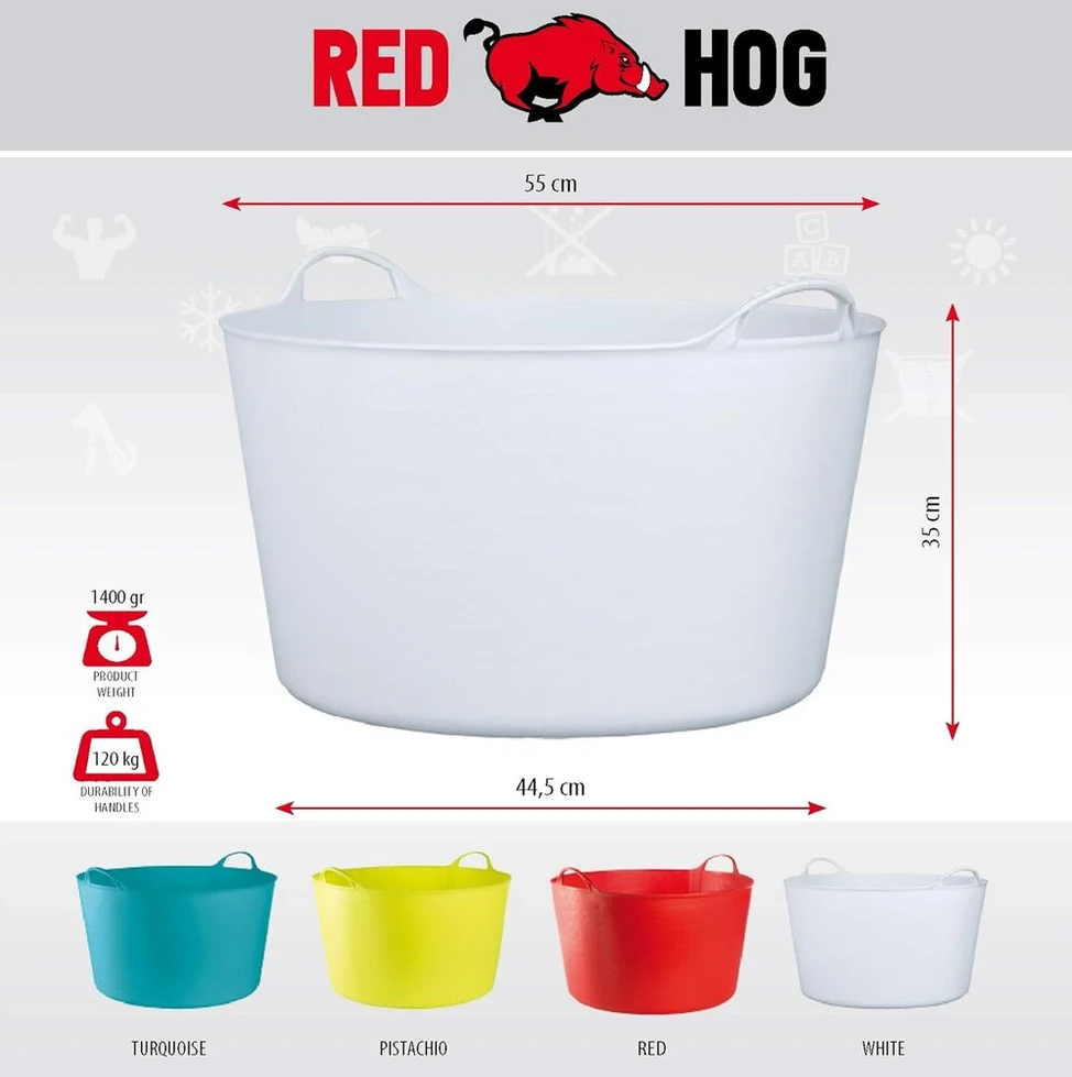 Flexi container konteineris namams, sodui, statyboms, itin tvirtas, universalus, su rankenomis, laikymo trukmė: 120 kg, 55 x 35 x 44,5 cm, (55 l - turkio spalvos)