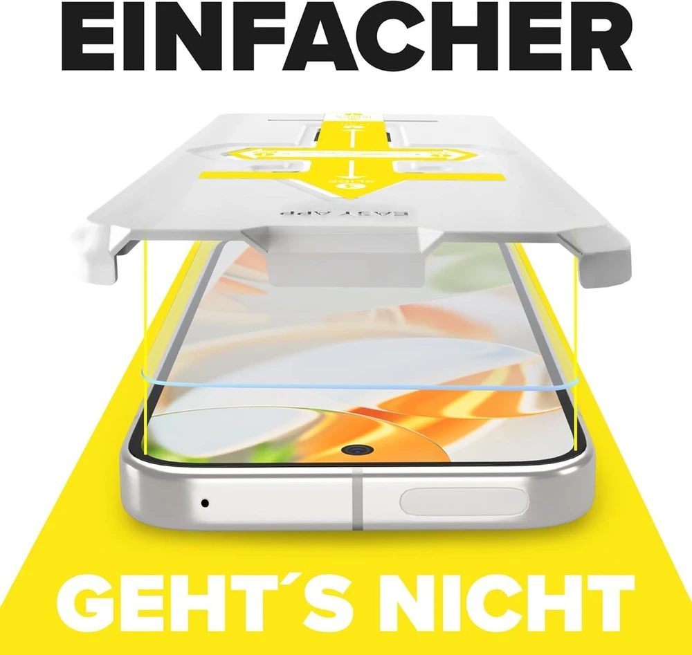 Flexischutz® apsauginis stiklas, skirtas Google Pixel 9 Pro Xl, ekrano apsauga, stiklinė ekrano apsauga su praktiška montavimo priemone, ekrano apsauga, stiklo plėvelė su šablonu [pakuotė