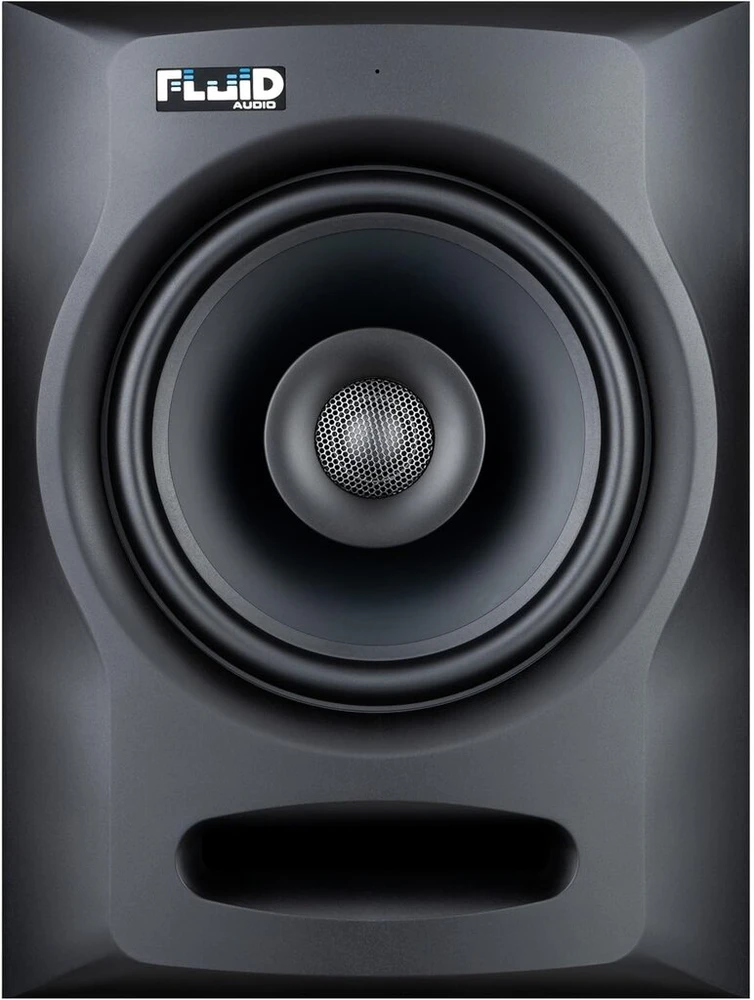 Monitorius Fluid Audio Fx80 V2 studijiniai monitoriai (8 colių koaksialinis garsiakalbis, 40w Rms, 2 krypčių sistema, pažangi bangolaidžio technologija, profesionalus garso monitoringas, pora), juodi