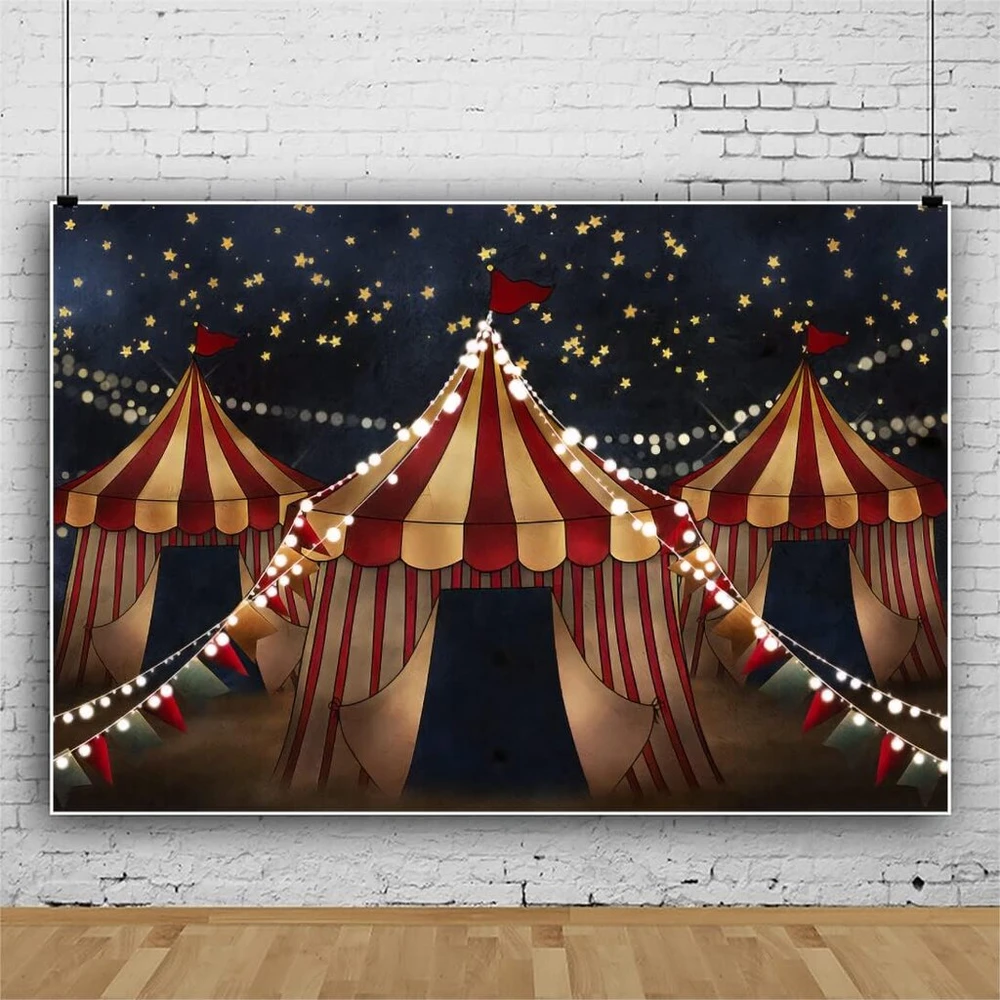 Fonas "cirko Palapinė" 4.5x3m - Vaikų Šventėms ir Fotosesijoms