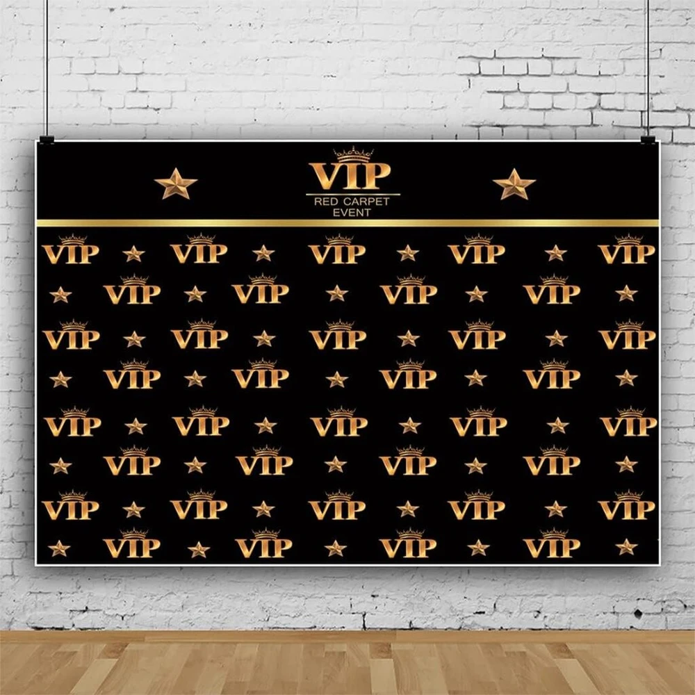 Fonas "vip Raudonasis Kilimas" 4,5x3m, vinilinis, vakarėliams
