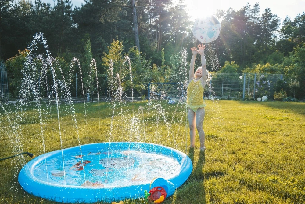 Fontano purkštuvas sodo baseinas vaikams vandens kilimėlis didelis braidymo baseinas 170cm