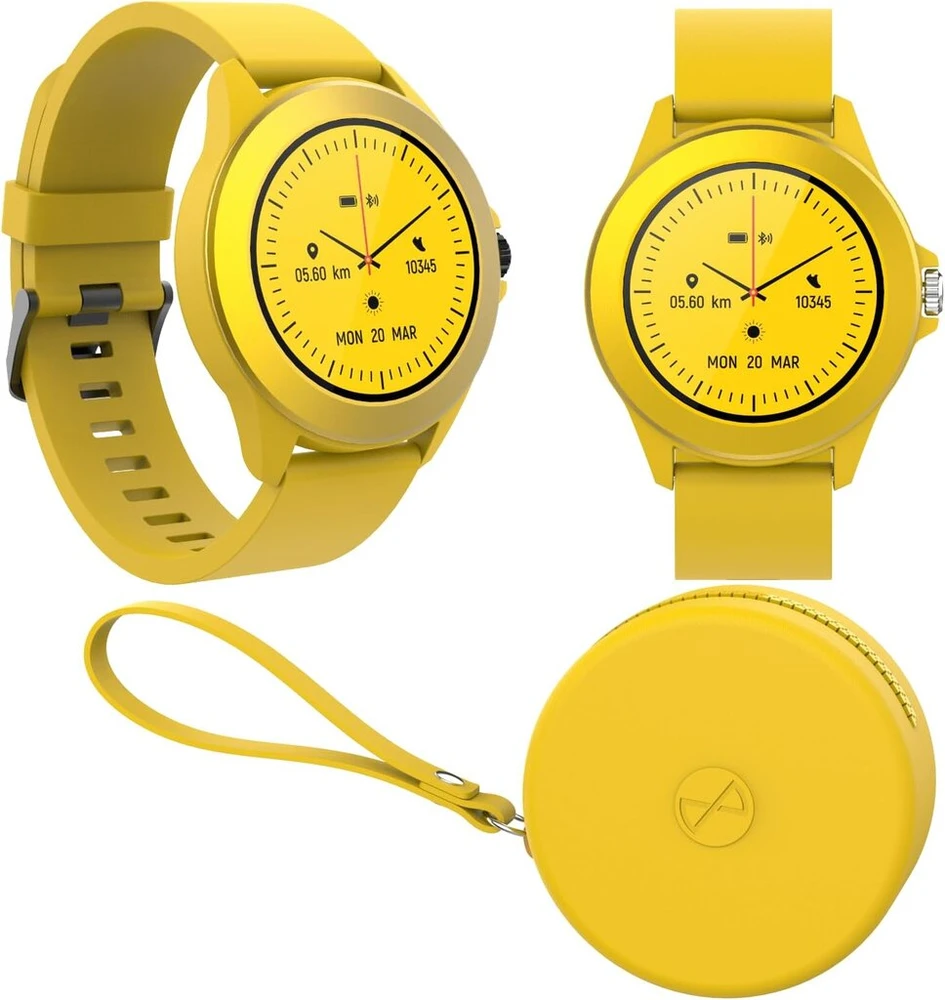 Forever colorum cw-300 yellow išmanusis laikrodis atsparus vandeniui ip68 - širdies ritmo monitorius laikrodis su žingsniamačiu miego stebėjimo priemone kalorijų skaitiklis - ilgas baterijos veikimo laikas - android/ios sportinis laikrodis moterims vyrams