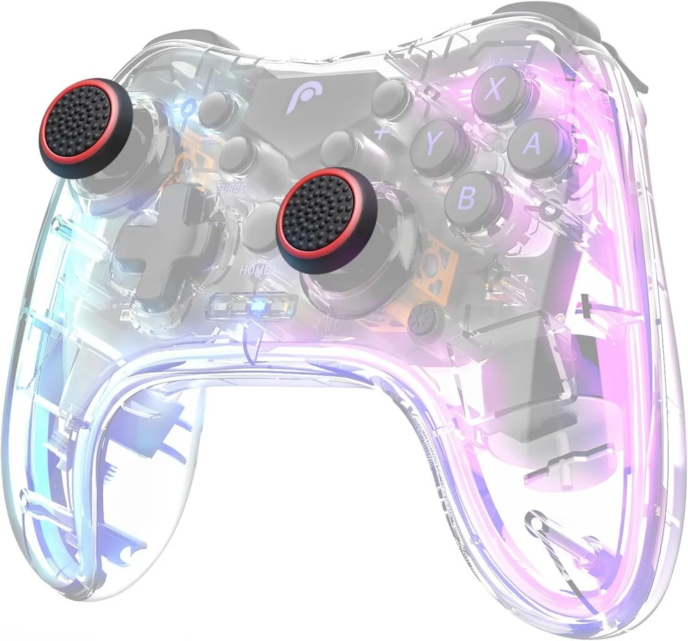 Fosmon (4 poros / 8 vnt.) analoginių lazdelių valdiklio našumo nykščių laikikliai, skirti ps4 | ps3 | XBOX one | XBOX 360 (juoda/raudona)